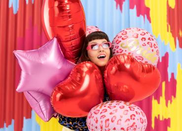 Preview: Folienballon rund - Bride Leopard - ø 43cm